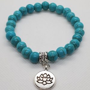 Turquoise Bracelet with Charm.