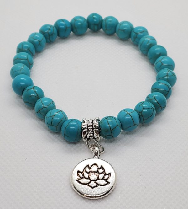 Turquoise Bracelet with Charm.