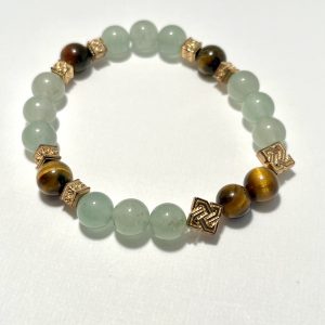 Aventurine and Tiger's Eye Bracelet.