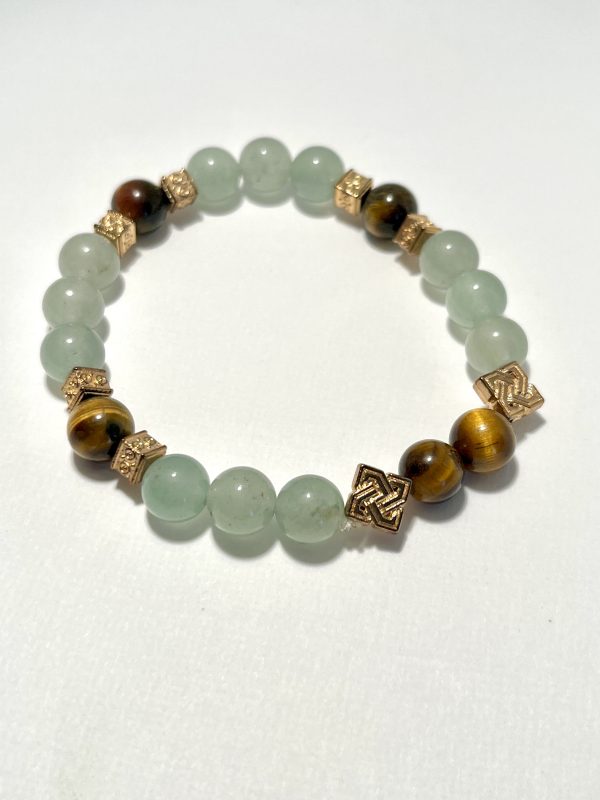 Aventurine and Tiger's Eye Bracelet.