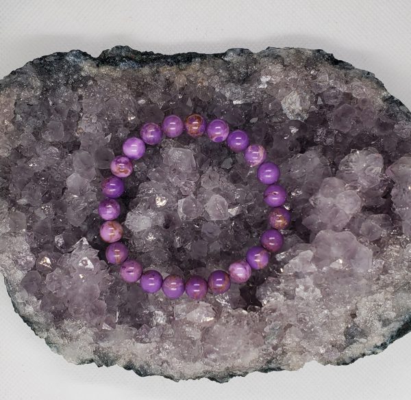 Phosphosiderite: Stone of wisdom bracelet.