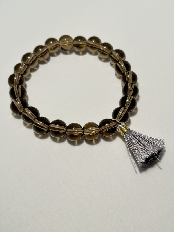 Smokey Quartz Bracelet with tassel.