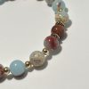 Imperial Jasper and Sandstone Bracelet. Zoomed In.