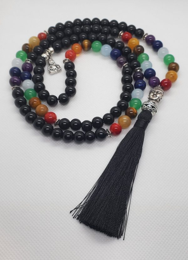 Onyx, Chakra Beads, and Buddha Guru Mala.