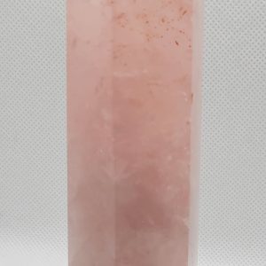 Solid Rose Quartz Obelisk Large Crystal.