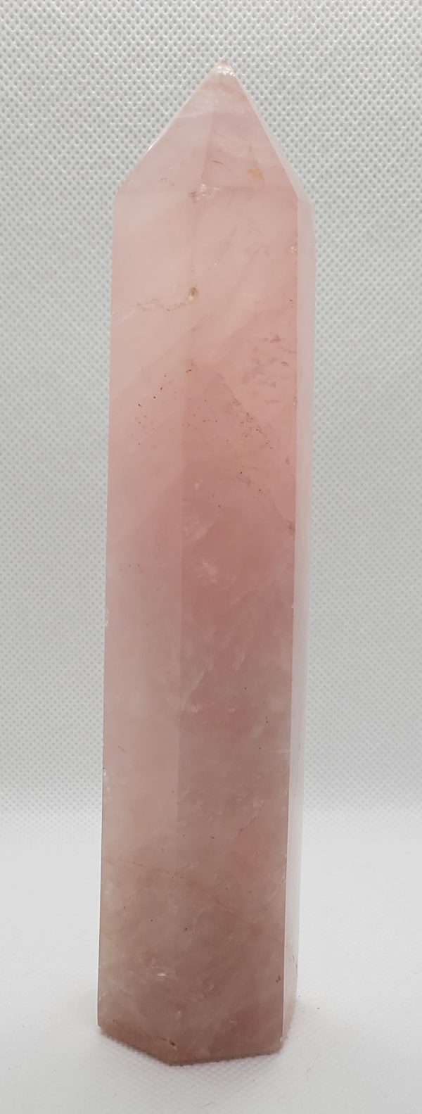 Solid Rose Quartz Obelisk Crystal