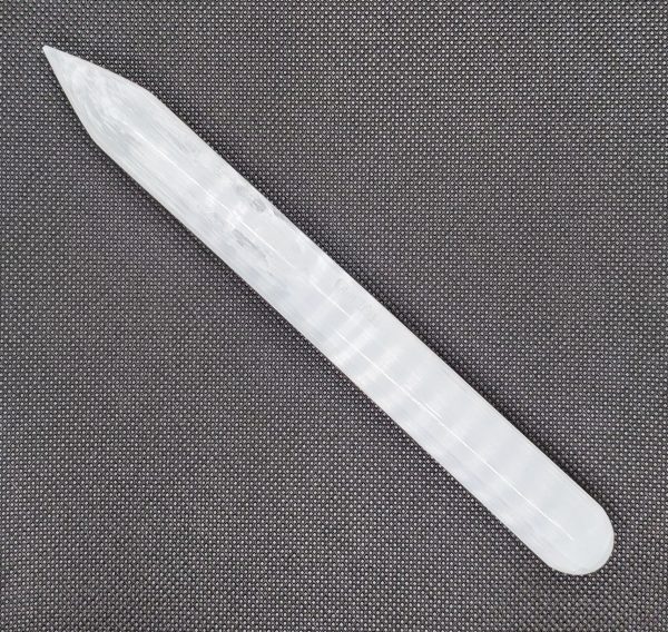 Selenite Wand. Clears etheric blockages and debris.